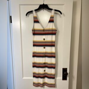 Forever 21 Sleeveless Colorful Striped Dress